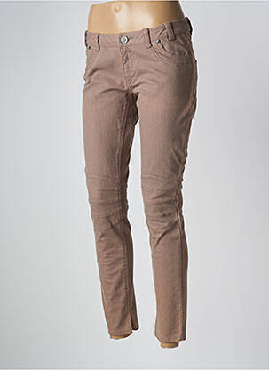 Pantalon slim stretch taille normale marron PENNYBLACK femme