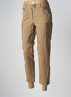 Pantalon cargo poches taille normale beige HELENA SOREL femme