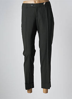 Pantalon 7/8 stretch taille normale vert QUIET femme
