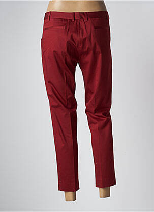 Pantalon 7/8 stretch taille normale rouge QUIET femme