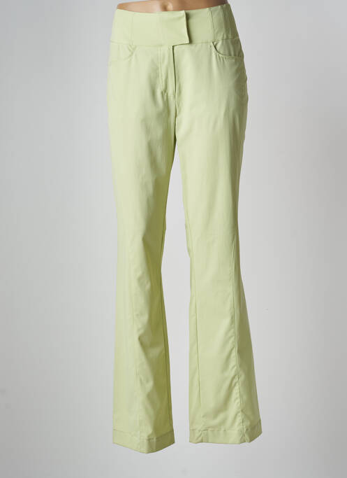 Pantalon flare stretch taille normale vert ZAPA femme