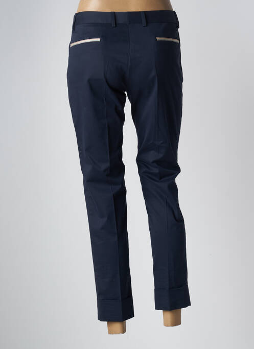Pantalon 7/8 stretch taille basse bleu QUIET femme