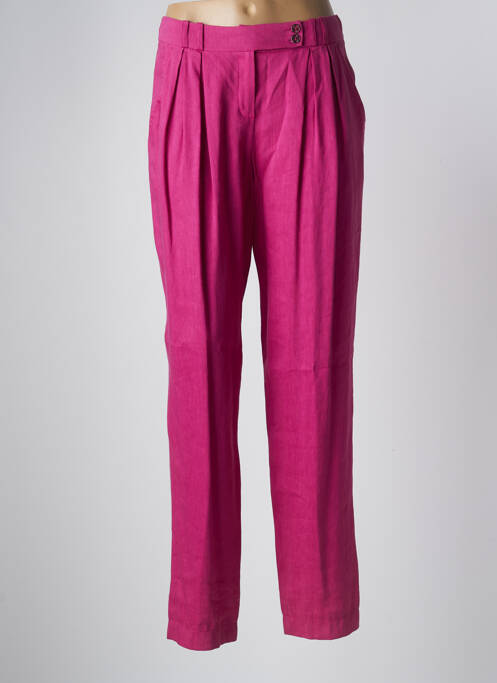 Pantalon droit rose HELENA SOREL pour femme