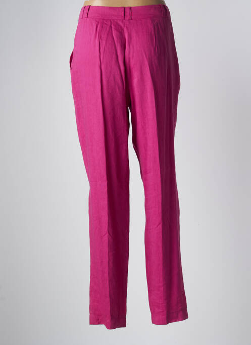 Pantalon droit rose HELENA SOREL pour femme
