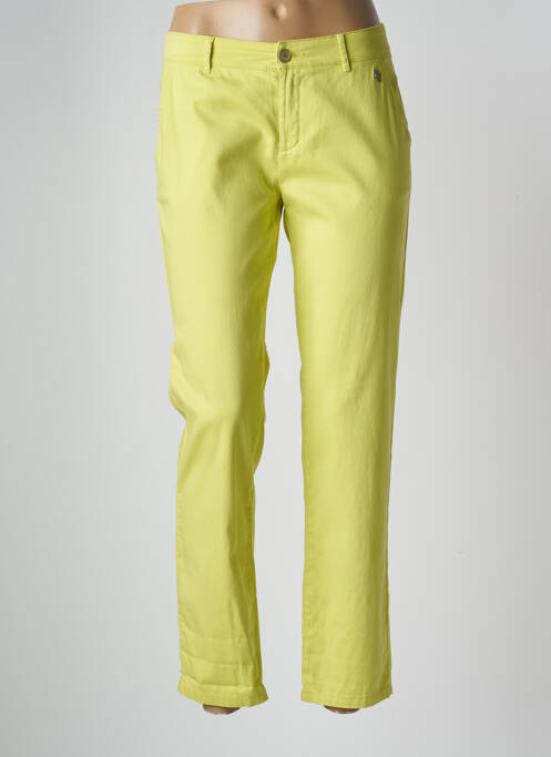 Pantalon droit vert ONE STEP pour femme