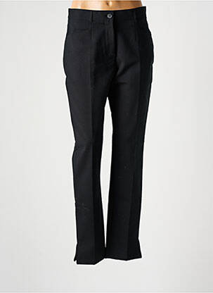 Pantalon slim tissage popeline taille normale noir JENSEN femme
