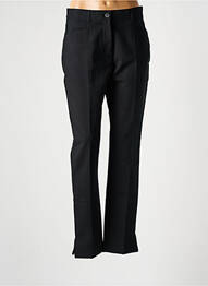 Pantalon slim tissage popeline taille normale noir JENSEN femme