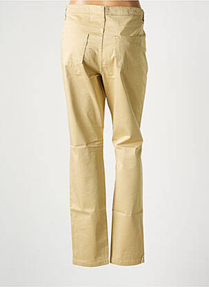 Pantalon droit stretch taille normale beige LCDN femme