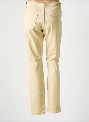 Pantalon slim tissage popeline taille normale beige LCDN femme