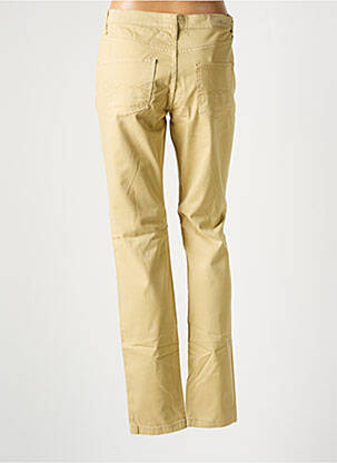 Pantalon droit stretch taille normale beige LCDN femme