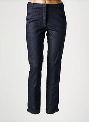 Jeans coupe slim tissage brut taille normale bleu NEW MAN femme