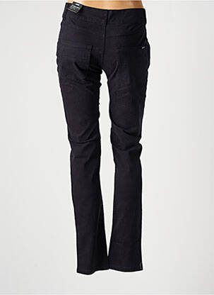 Pantalon slim tissage popeline taille normale noir JENSEN femme