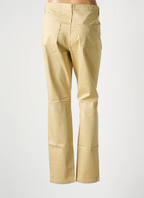 Pantalon droit stretch taille normale beige LCDN femme