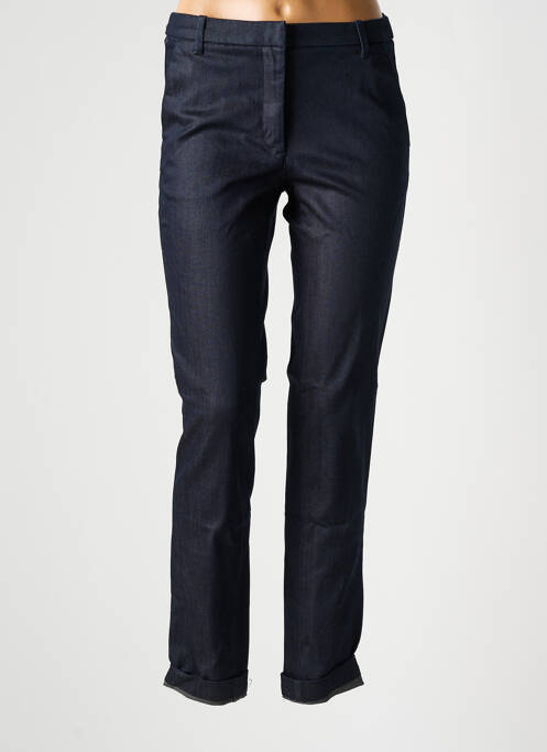 Jeans coupe slim tissage brut taille normale bleu NEW MAN femme