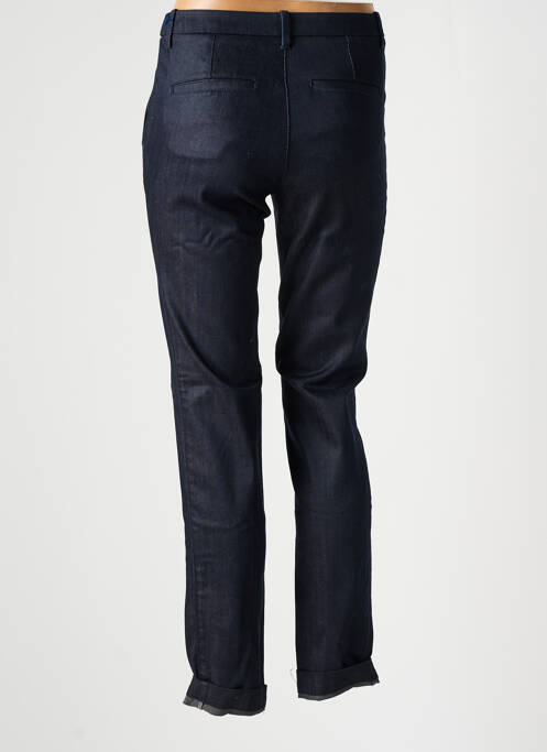 Jeans coupe slim tissage brut taille normale bleu NEW MAN femme