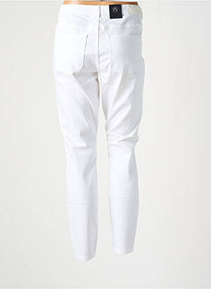 Pantalon droit taille élastique blanc VERO MODA femme