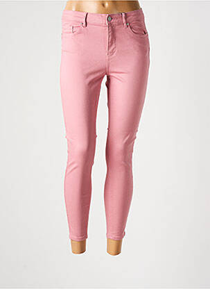 Pantalon 7/8 stretch taille normale rose VERO MODA femme