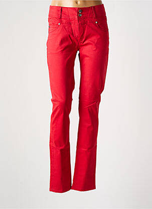 Pantalon slim poches rouge JENSEN femme