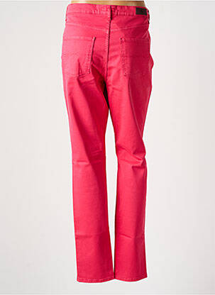 Pantalon slim tissage popeline rouge LCDN femme