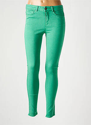 Pantalon slim stretch taille normale vert VERO MODA femme