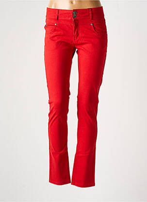 Pantalon slim poches orange JENSEN femme