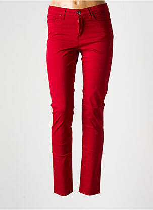 Pantalon slim poches rouge LCDN femme
