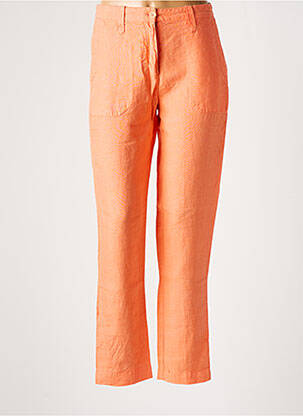 Pantalon droit orange NEW MAN pour femme