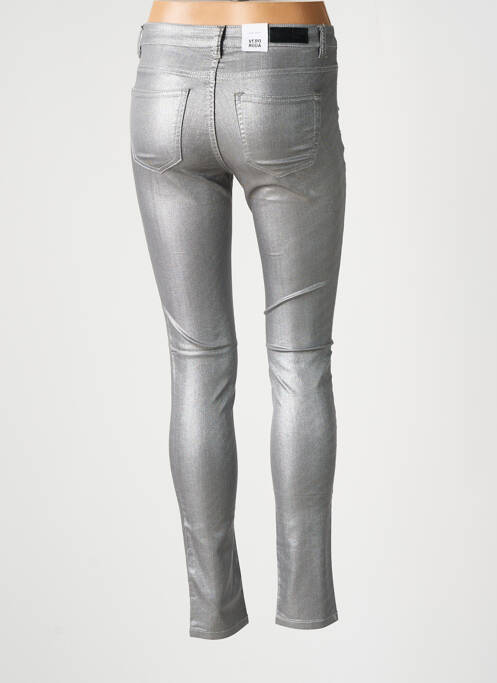 Pantalon 7/8 stretch taille normale argent VERO MODA femme