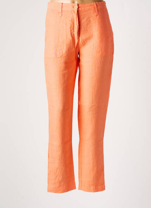 Pantalon droit orange NEW MAN pour femme