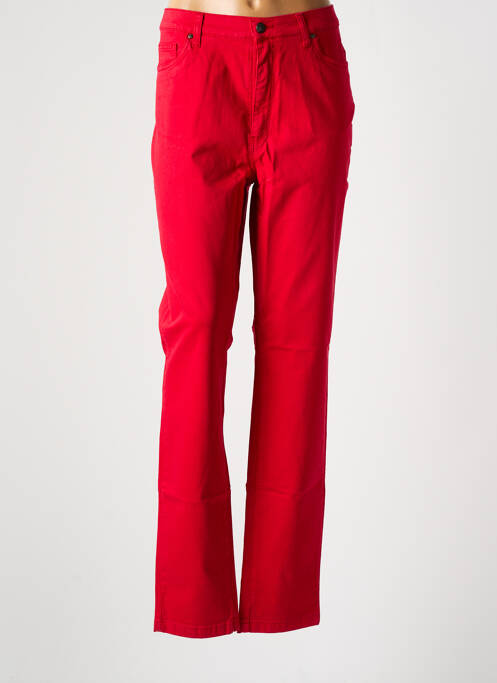 Pantalon droit rouge LCDN pour femme