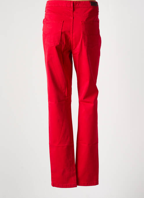 Pantalon droit rouge LCDN pour femme