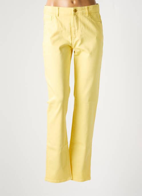 Pantalon slim jaune NEW MAN pour femme