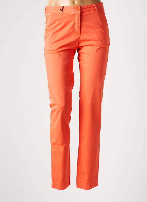 Pantalon slim orange NEW MAN pour femme