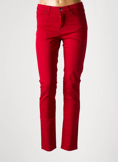 Pantalon slim rouge LCDN pour femme