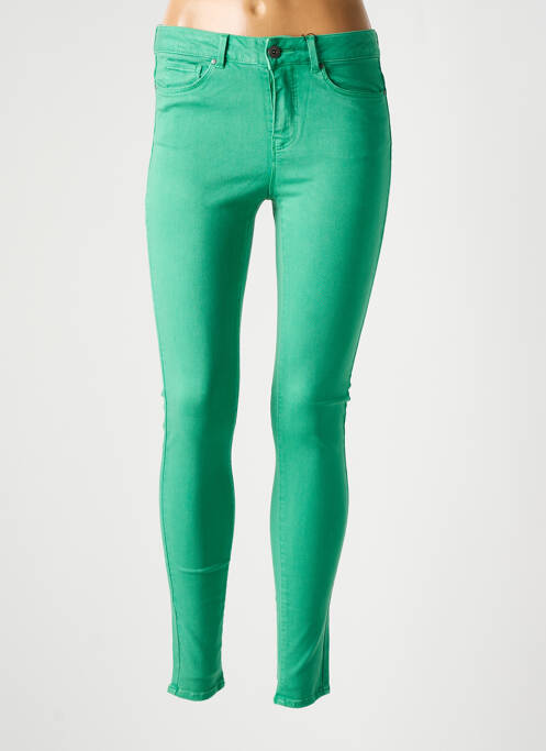 Pantalon slim vert VERO MODA pour femme