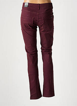Pantalon slim tissage popeline violet JENSEN femme