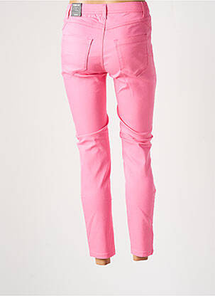 Pantalon 7/8 stretch taille basse rose JENSEN femme