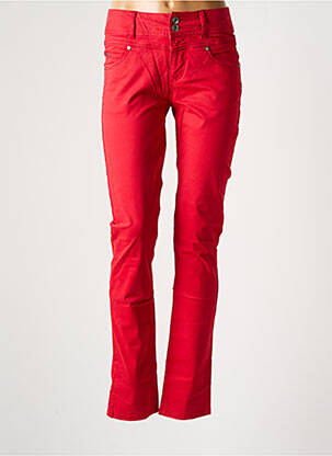 Pantalon slim poches rouge JENSEN femme