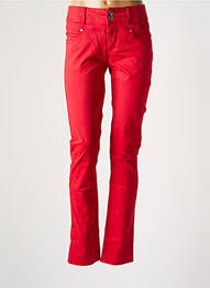 Pantalon slim poches rouge JENSEN femme