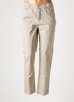 Pantalon slim poches beige JENSEN femme