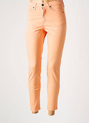 Pantalon 7/8 stretch taille normale orange LCDN femme