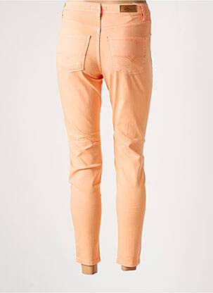 Pantalon 7/8 stretch taille normale orange LCDN femme