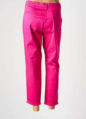 Pantalon 7/8 stretch taille normale rose LCDN femme