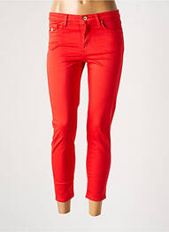 Pantalon 7/8 stretch taille normale orange LCDN femme