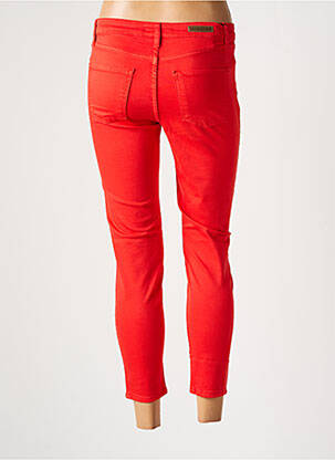 Pantalon 7/8 stretch taille normale orange LCDN femme