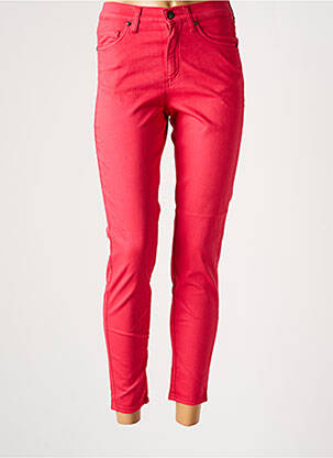 Pantalon slim poches rouge LCDN femme