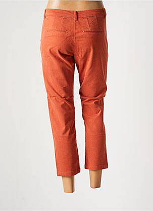Pantalon 7/8 fermeture zippée sous rabat avec crochet taille normale orange VERO MODA femme