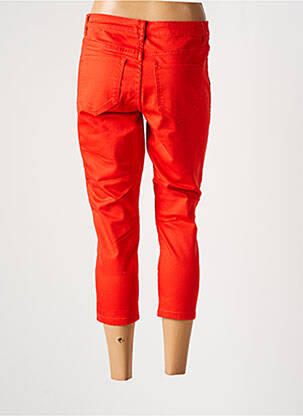 Pantalon 7/8 stretch taille normale orange VERO MODA femme