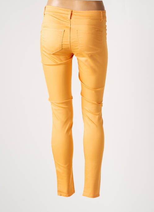 Pantalon droit taille élastique orange VERO MODA femme