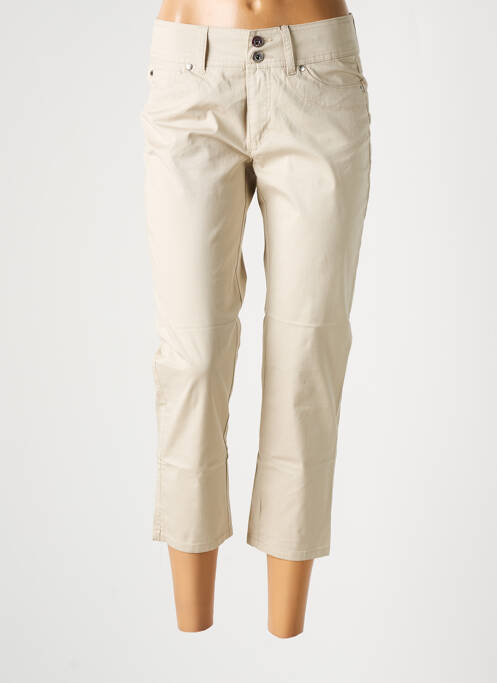 Pantacourt beige JENSEN pour femme